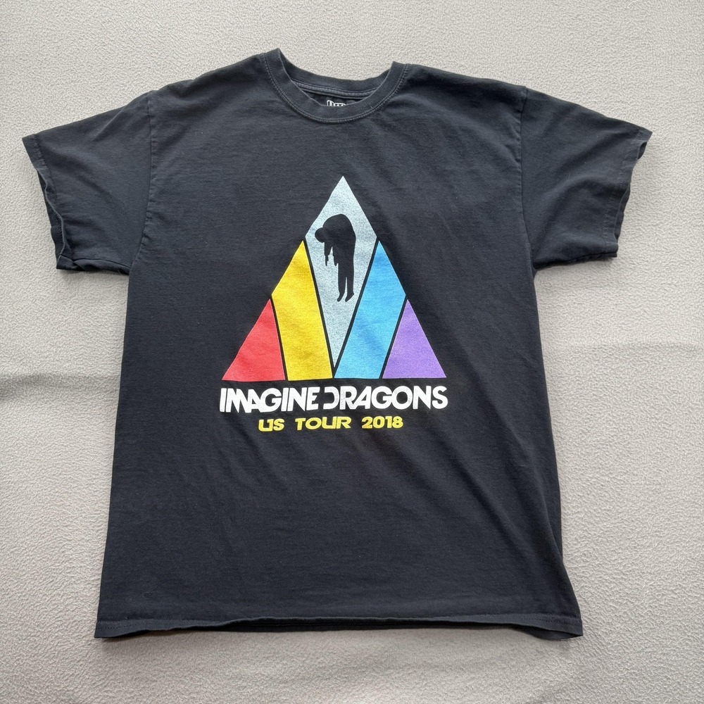 DMC Imagine Dragons Shirt Mens XL Black US Tour 2018 Graphic Tee‎ Tagless
